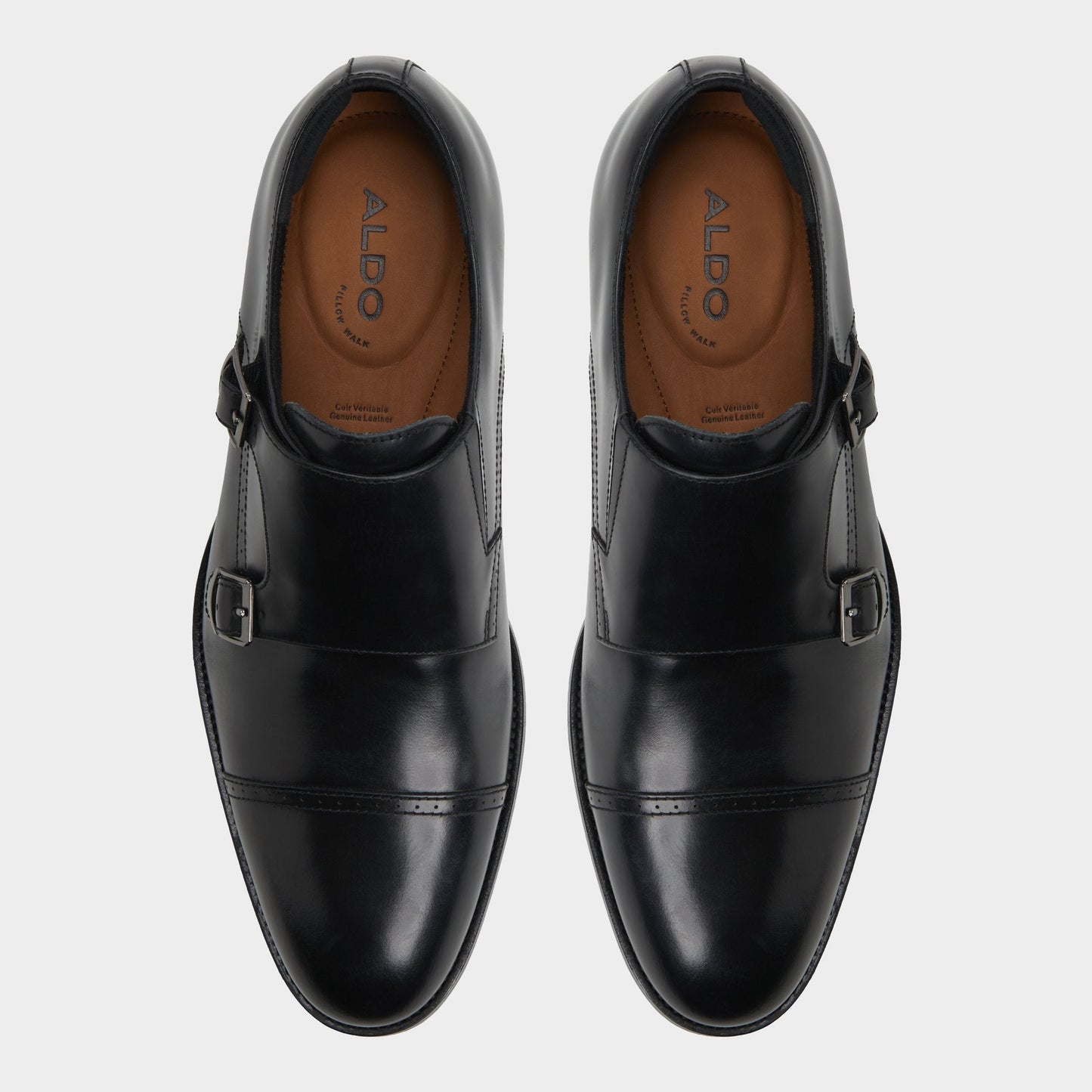 Zelasien in Black - Monkstrap loafer - Black