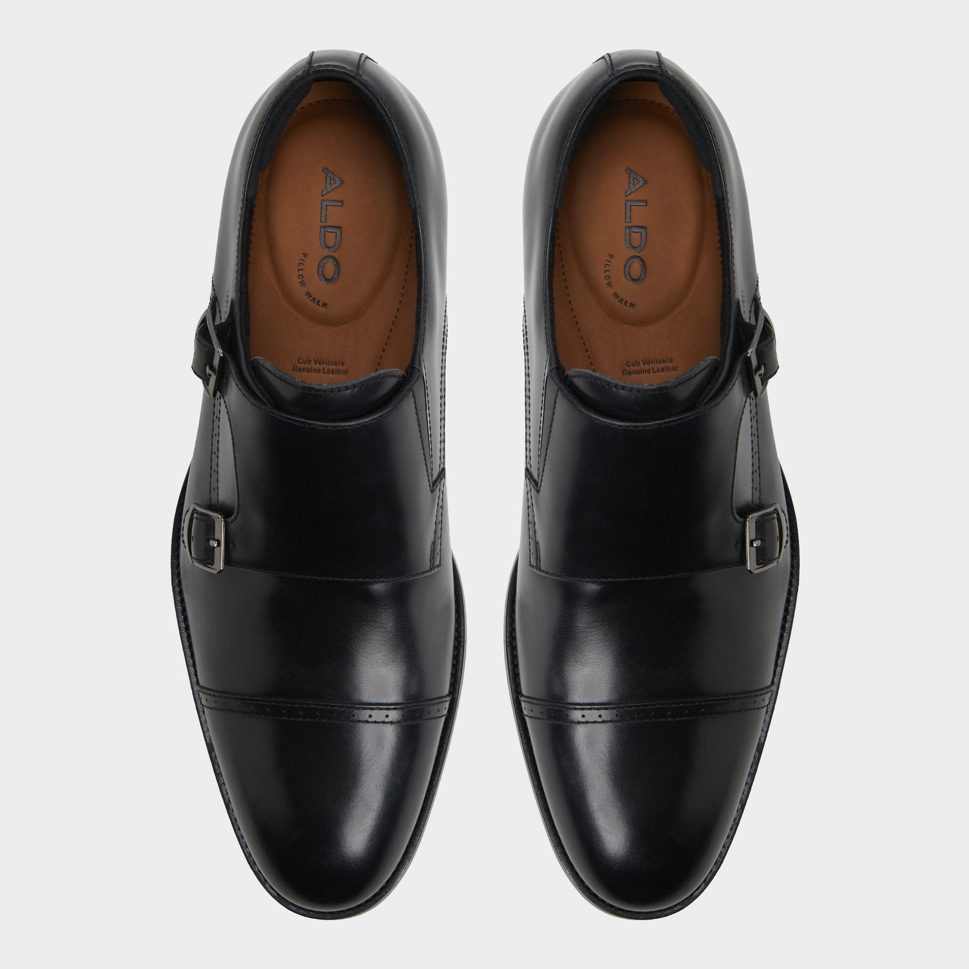 Zelasien in Black - Monkstrap loafer - Black
