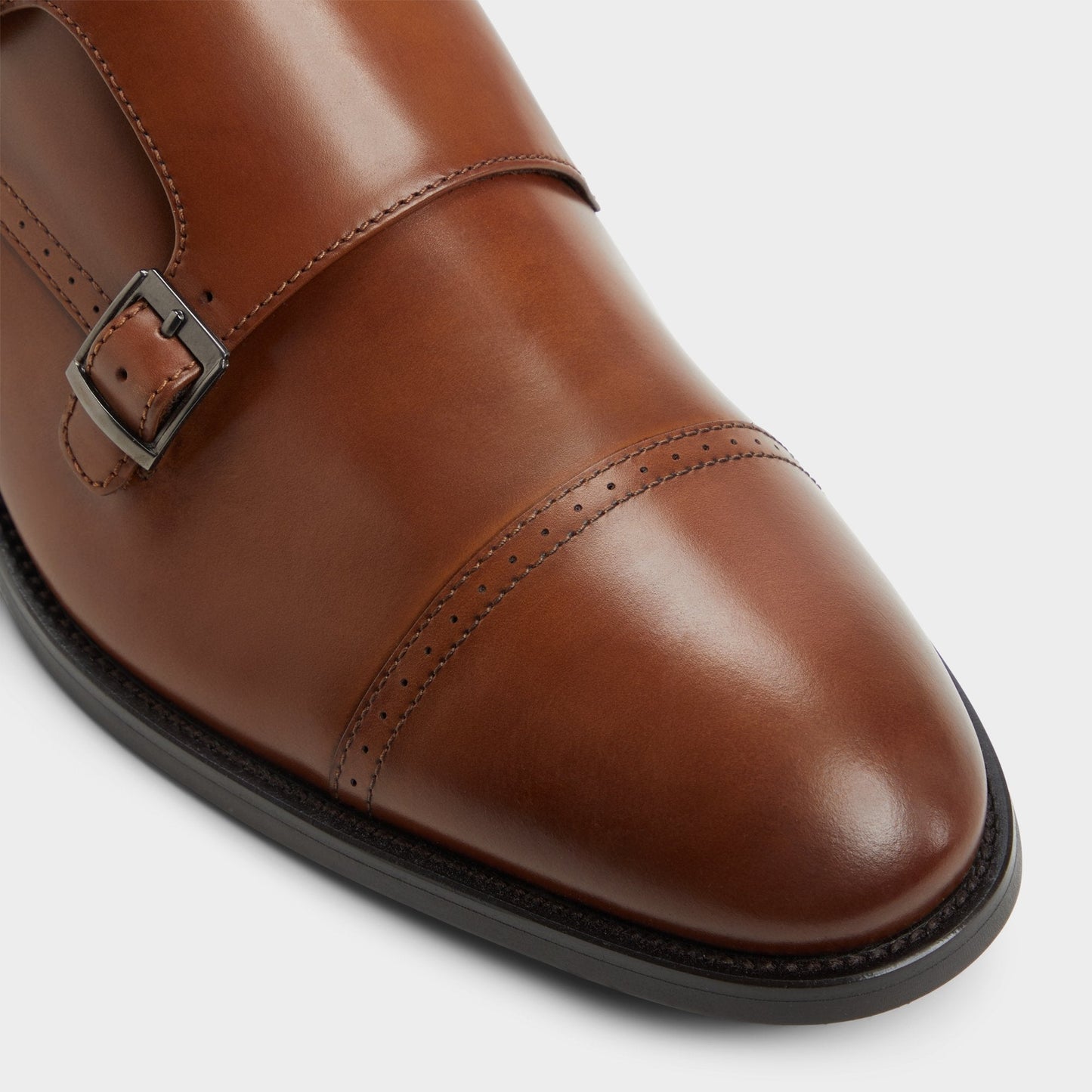 Zelasien in Cognac - Monkstrap loafer - Cognac