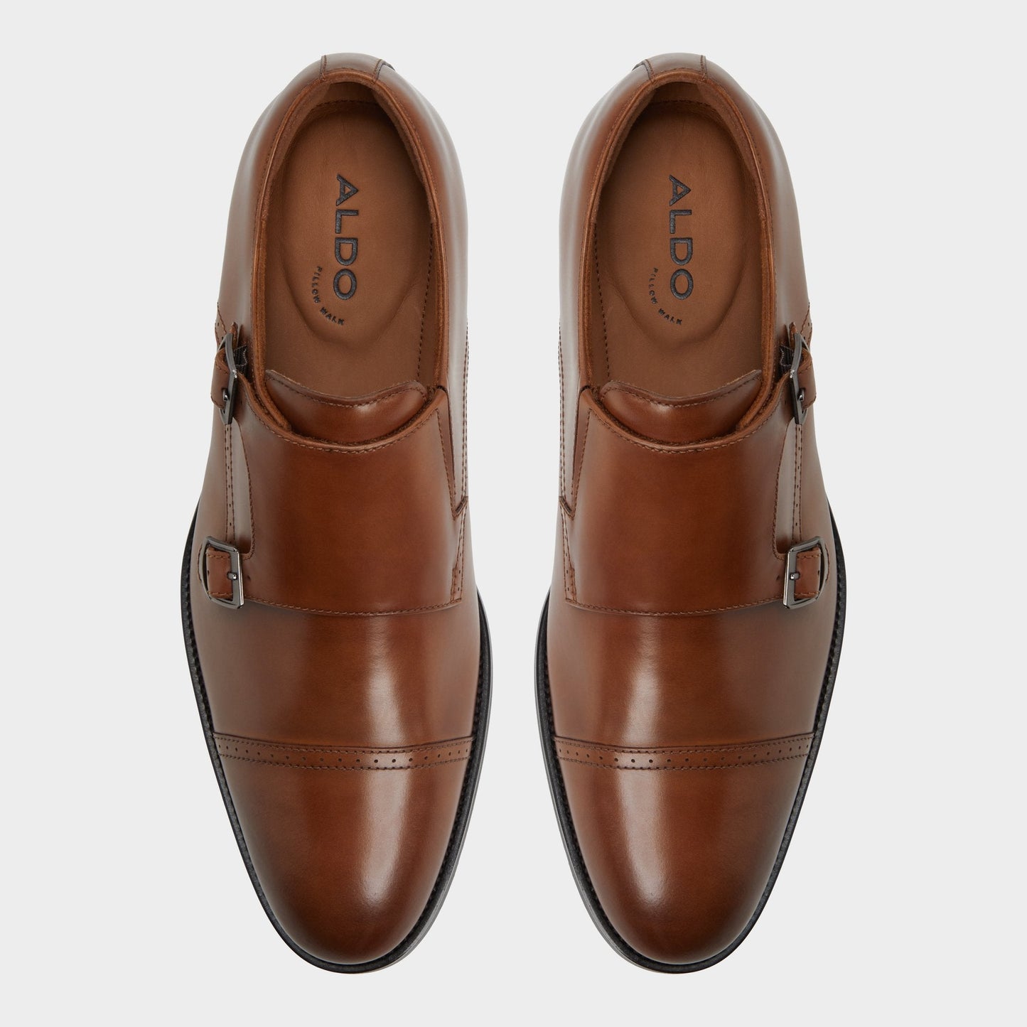 Zelasien in Cognac - Monkstrap loafer - Cognac