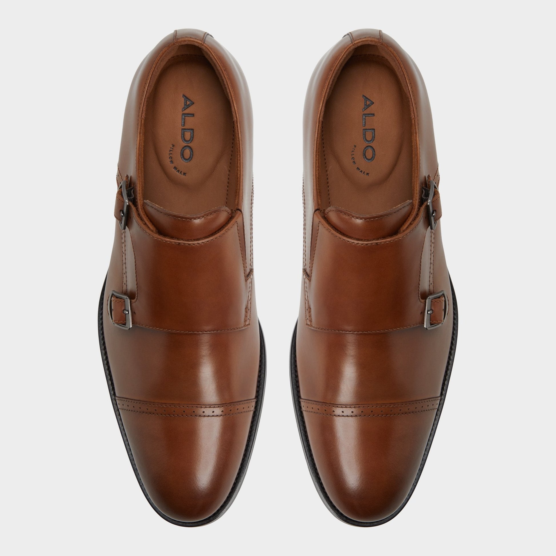 Zelasien in Cognac - Monkstrap loafer - Cognac