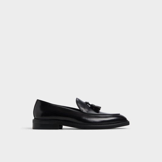 Portos Black Men's Dress Shoes - Loafer - Black