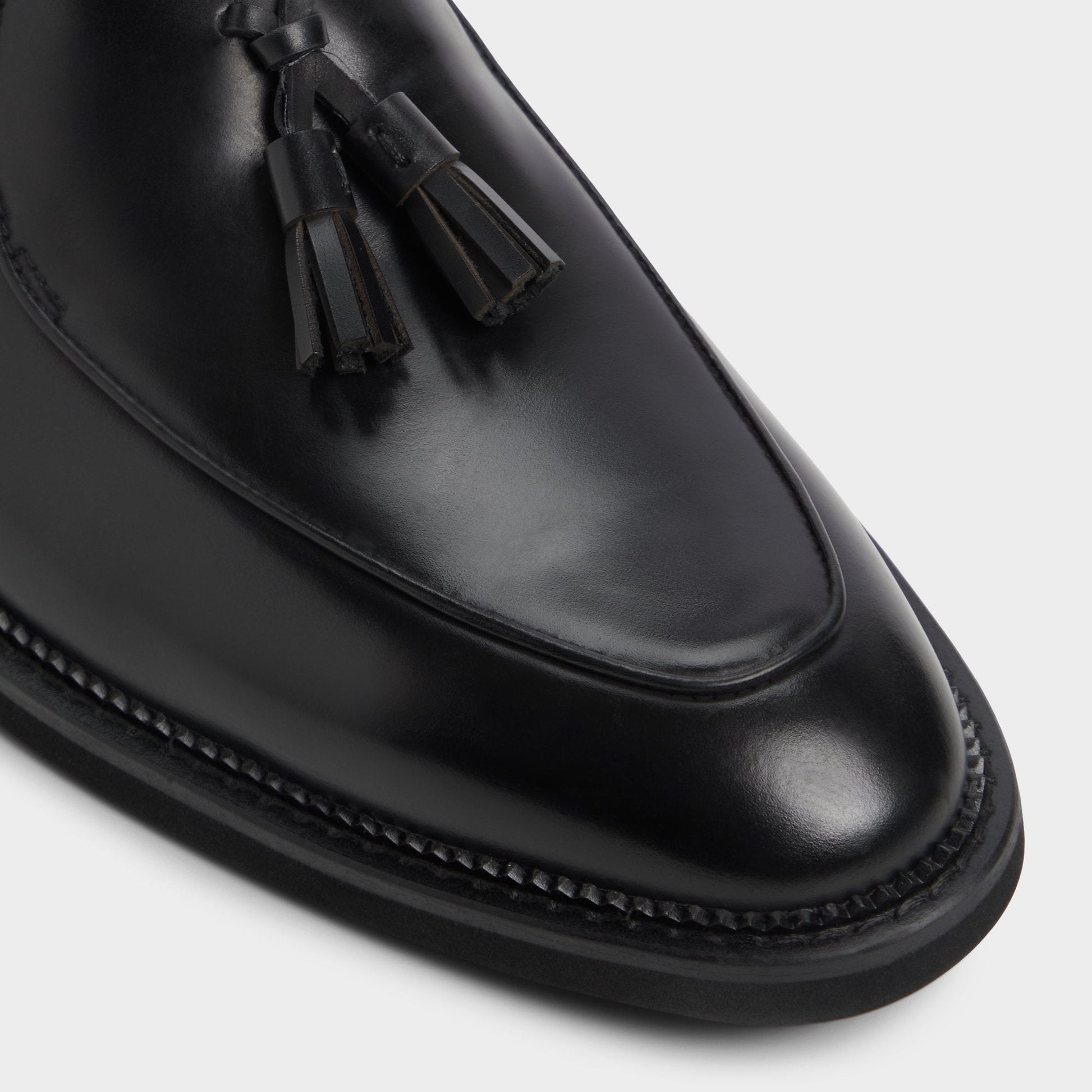 Portos Black Men's Dress Shoes - Loafer - Black