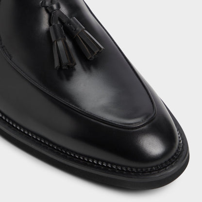 Portos Black Men's Dress Shoes - Loafer - Black