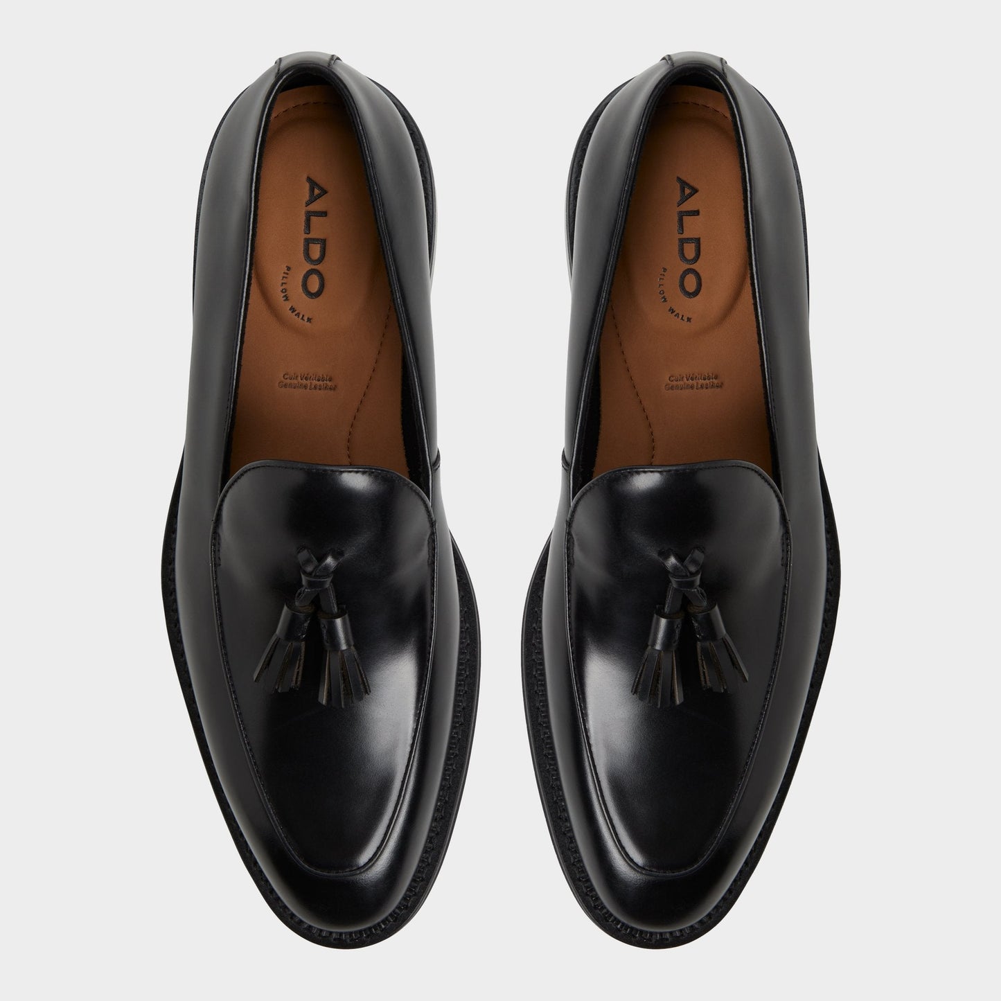 Portos Black Men's Dress Shoes - Loafer - Black