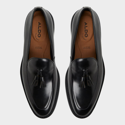 Portos Black Men's Dress Shoes - Loafer - Black