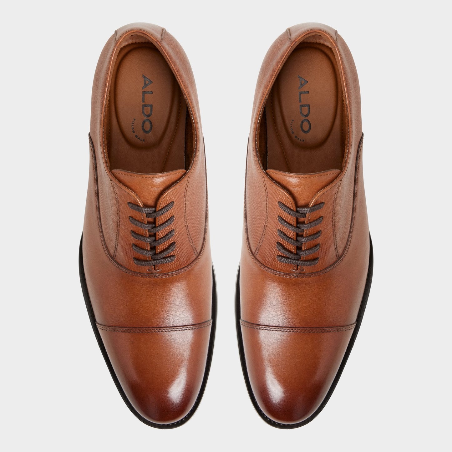Reece in Cognac - Oxford shoe - Cognac