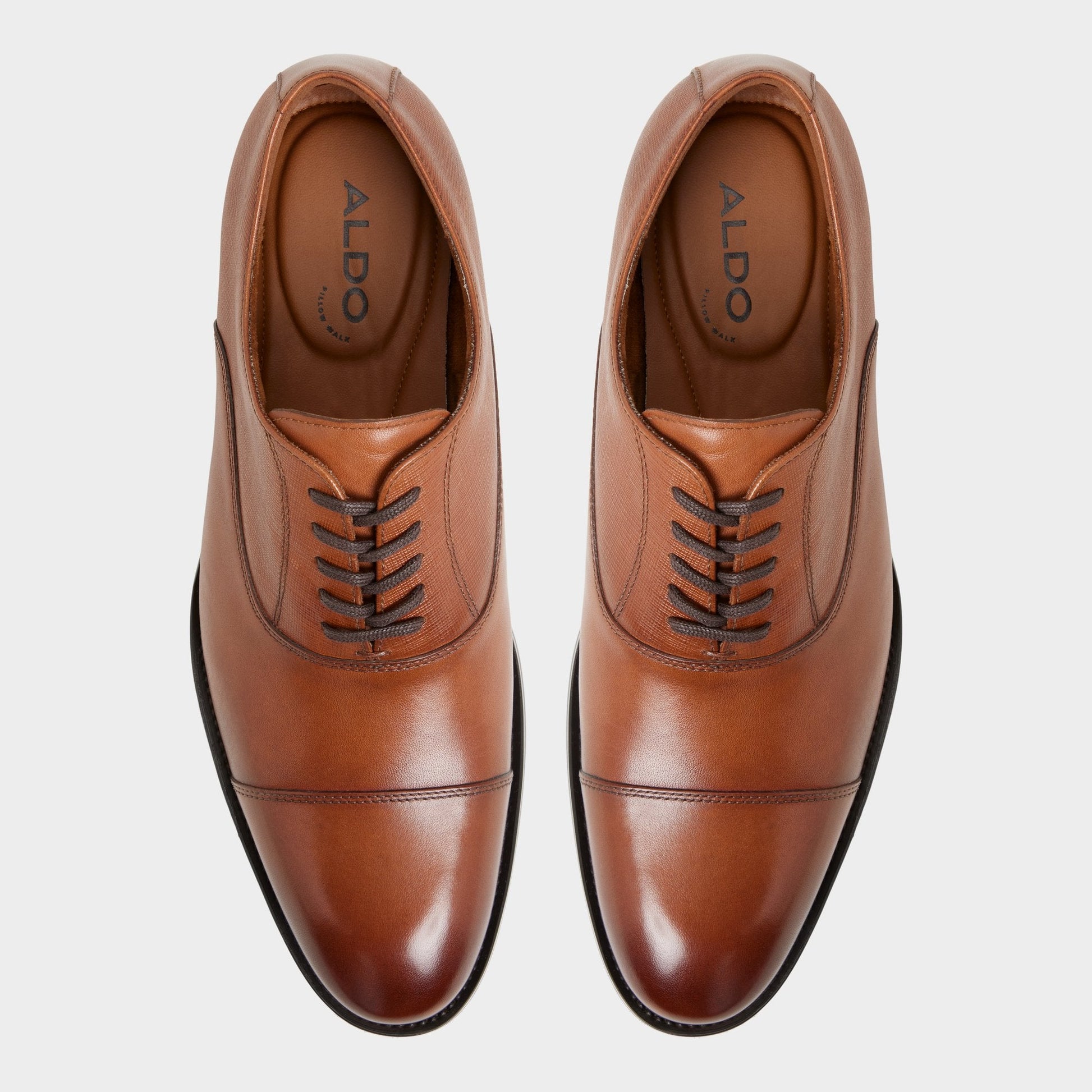 Reece in Cognac - Oxford shoe - Cognac