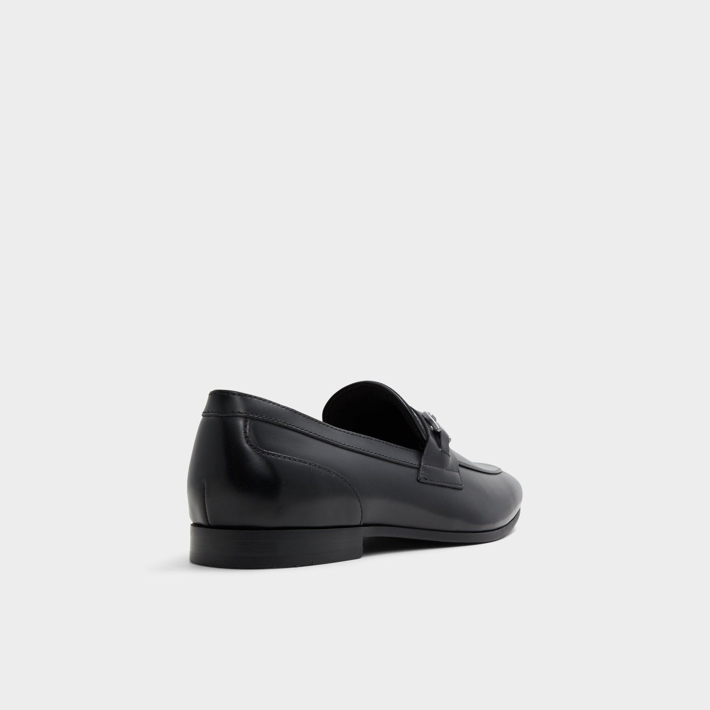 Marinho Open Black Leather Smooth Men's Dress Shoes - Loafer - Open Black