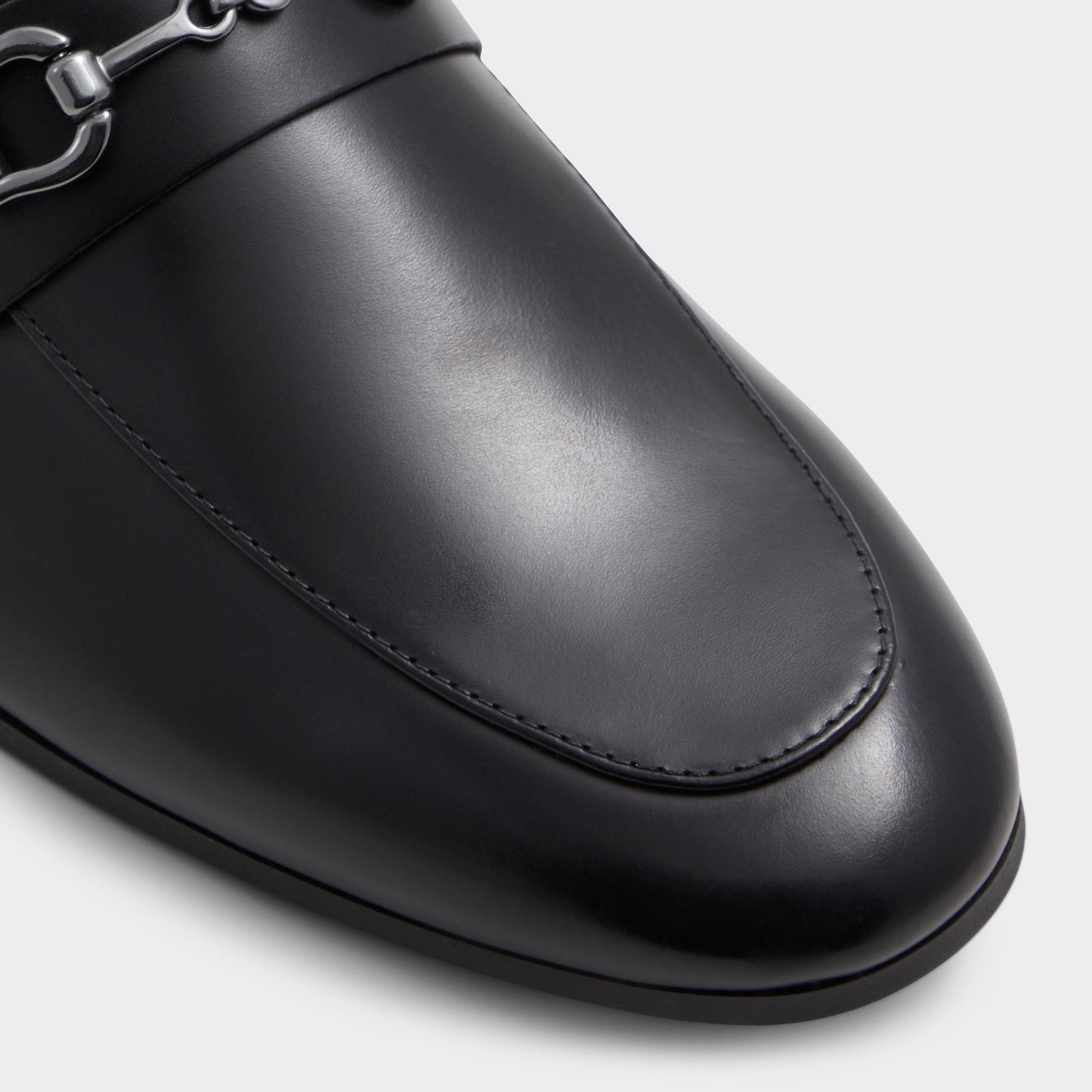 Marinho Open Black Leather Smooth Men's Dress Shoes - Loafer - Open Black