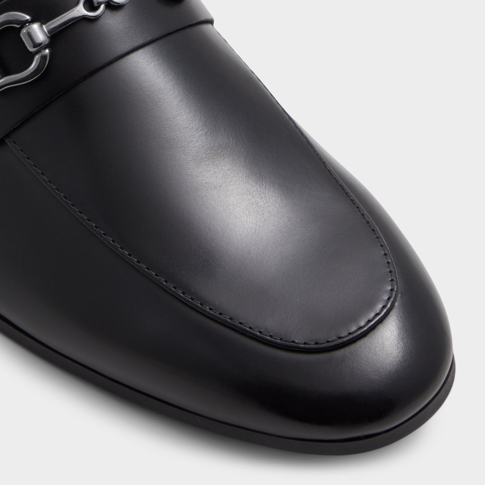 Marinho Open Black Leather Smooth Men's Dress Shoes - Loafer - Open Black