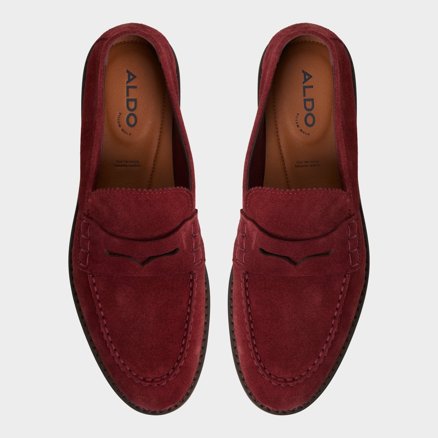 Melvillee in Medium Red - Loafer - Medium red