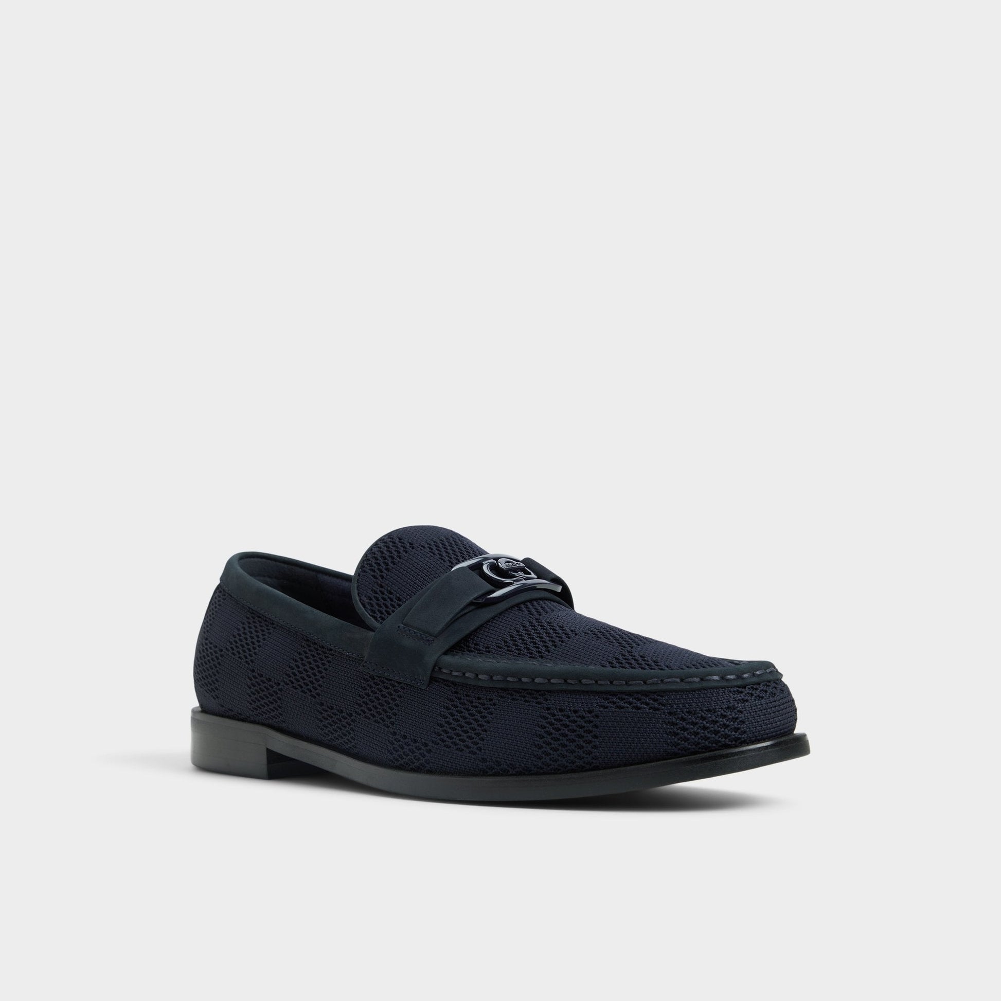 Hawley Navy Men's Dress Shoes - Loafer - Navy