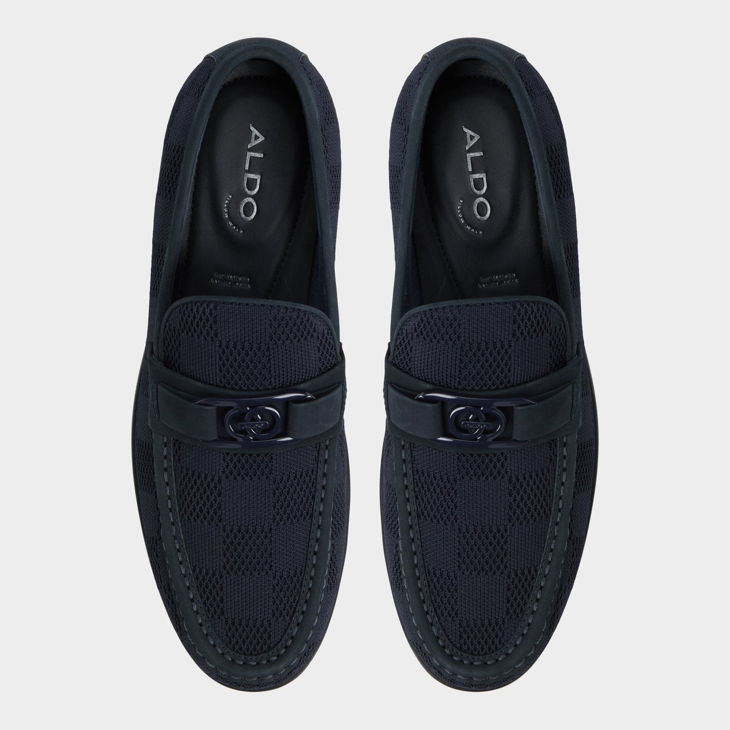 Hawley Navy Men's Dress Shoes - Loafer - Navy