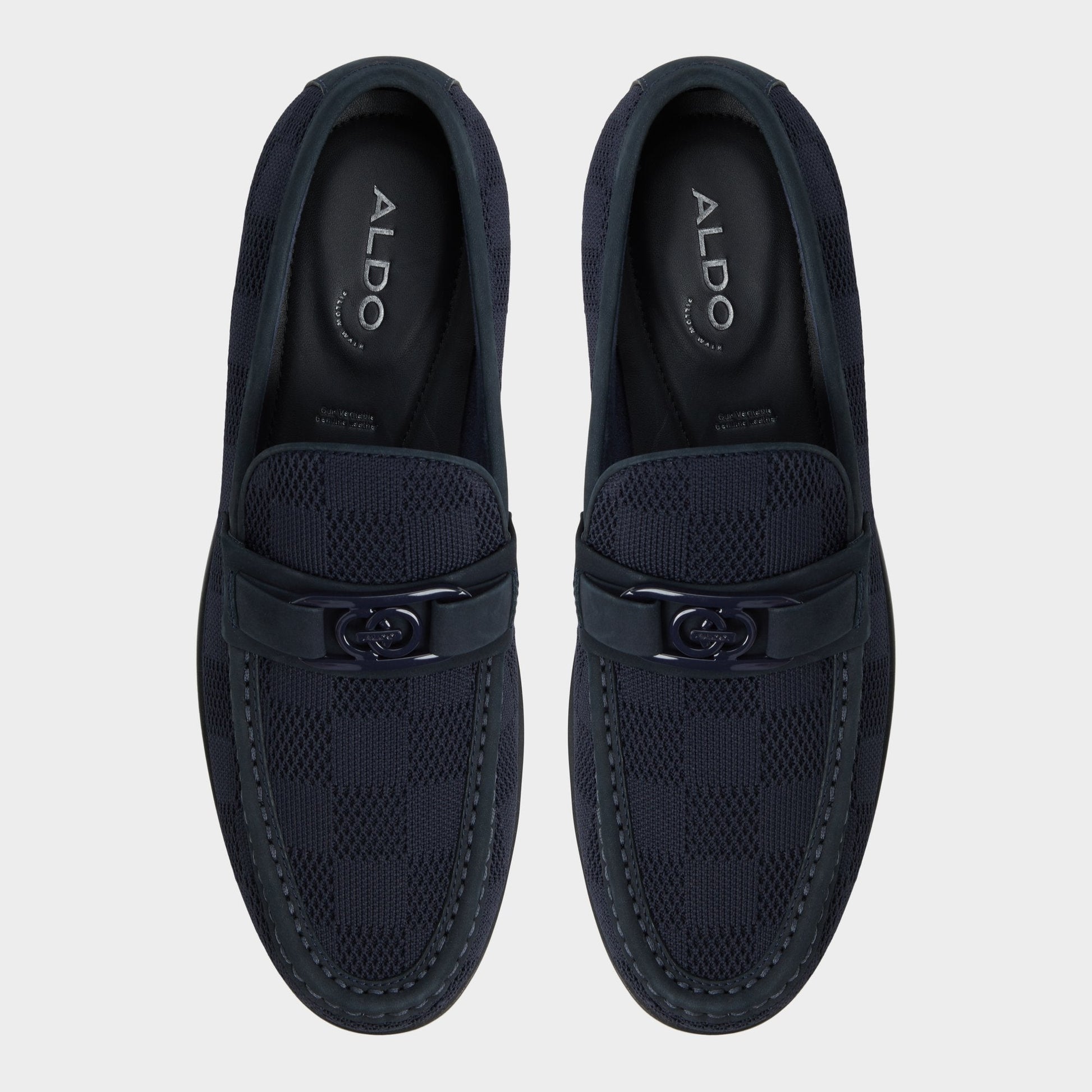 Hawley Navy Men's Dress Shoes - Loafer - Navy