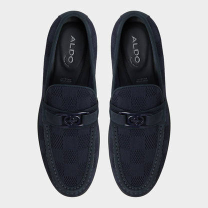 Hawley Navy Men's Dress Shoes - Loafer - Navy