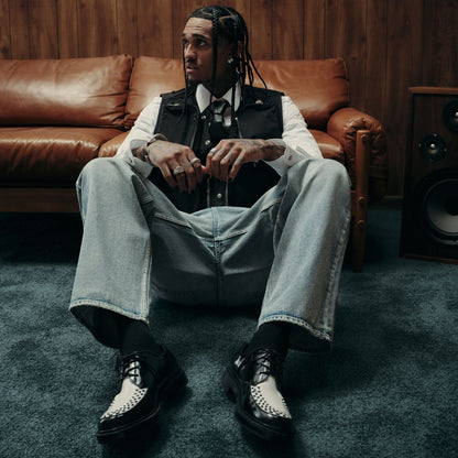 Rocco in Black White - Oxford shoe - Black/White