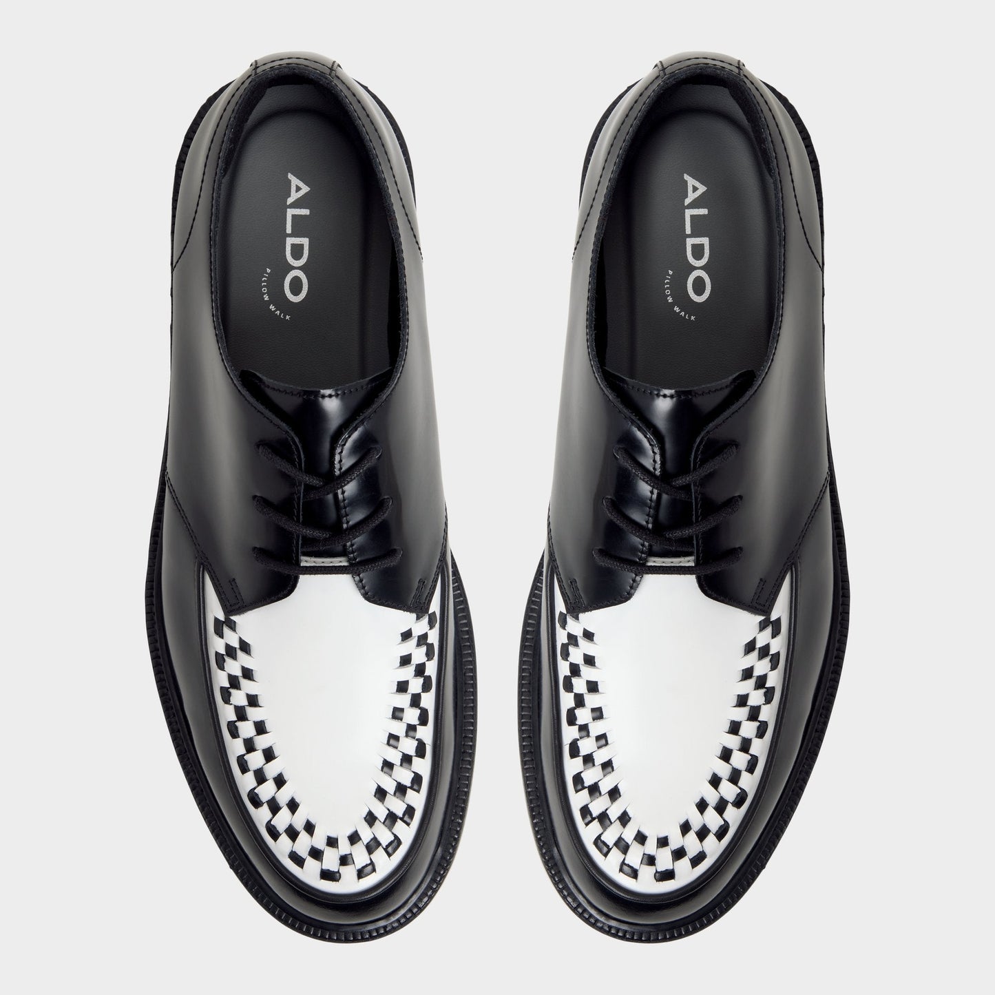 Rocco in Black White - Oxford shoe - Black/White