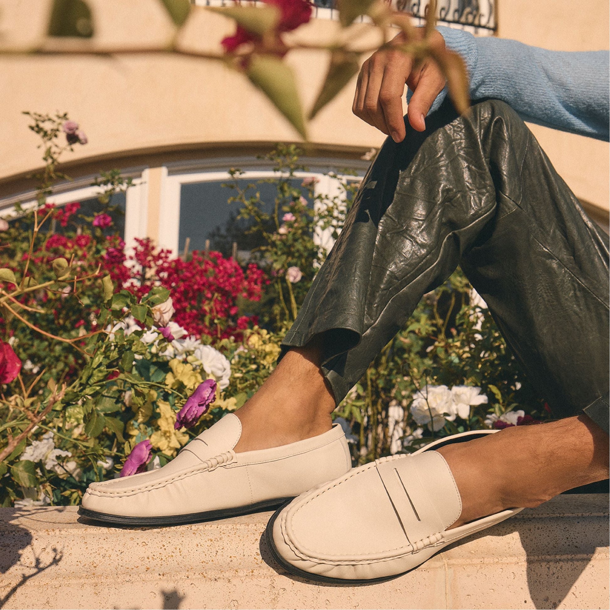 Speakeasy Ivory Men's Dress Shoes - Loafer - Ivory