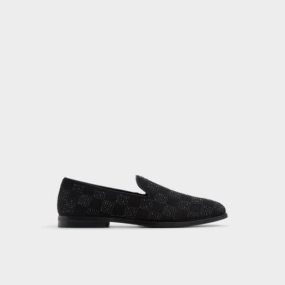 Casino Other Black Synthetic Textured Men's Dress Shoes - Loafer - Other Black