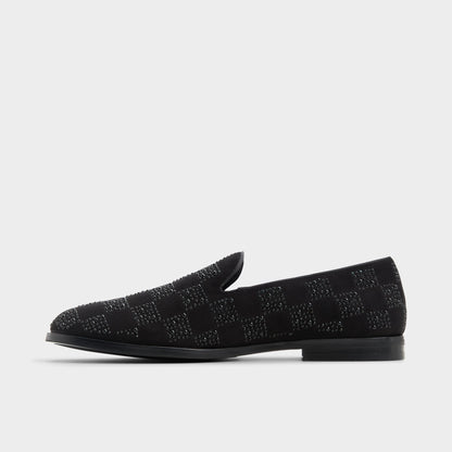 Casino Other Black Synthetic Textured Men's Dress Shoes - Loafer - Other Black