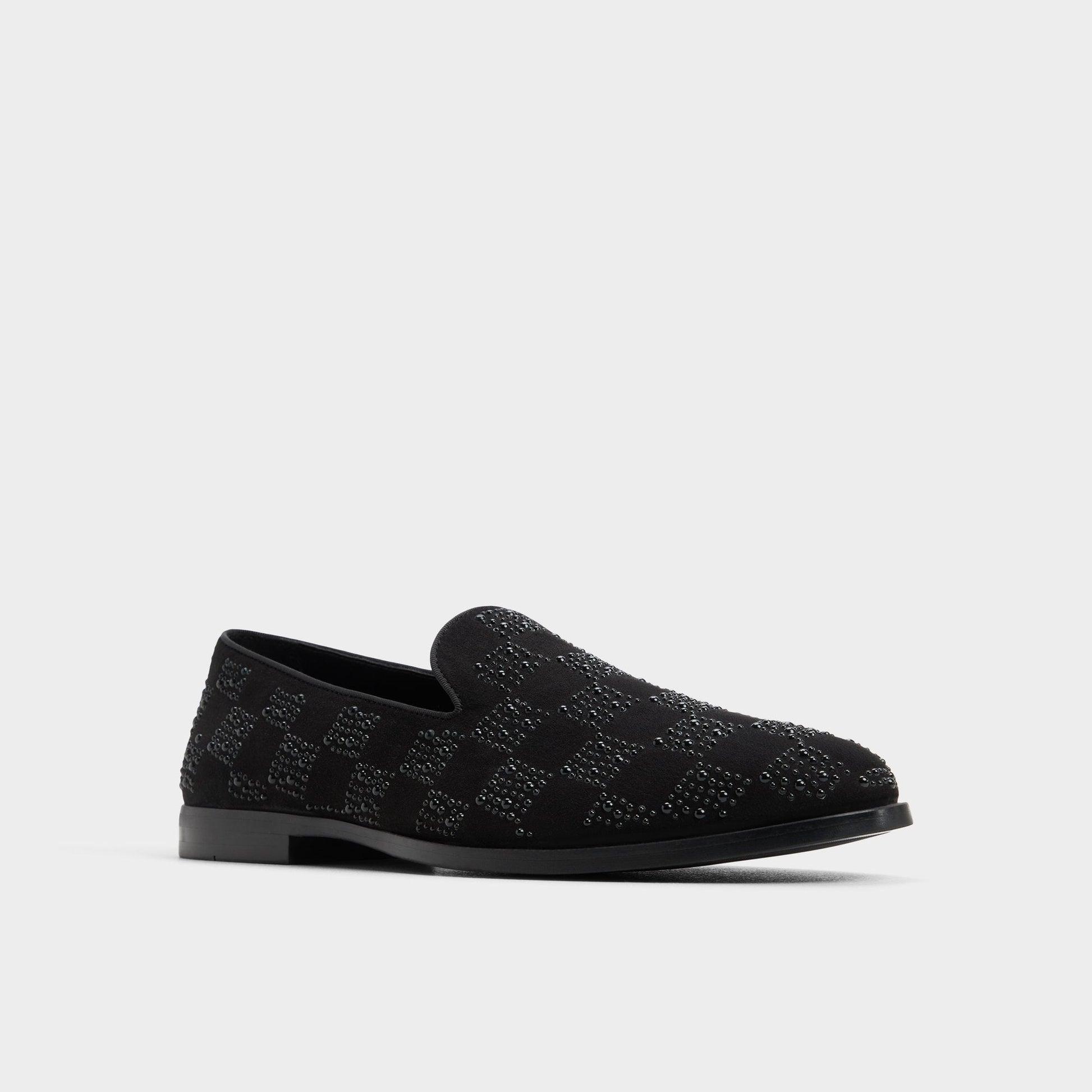 Casino Other Black Synthetic Textured Men's Dress Shoes - Loafer - Other Black