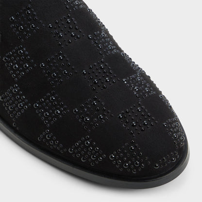 Casino Other Black Synthetic Textured Men's Dress Shoes - Loafer - Other Black