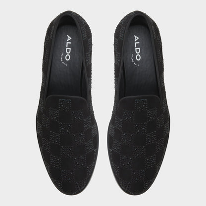 Casino Other Black Synthetic Textured Men's Dress Shoes - Loafer - Other Black