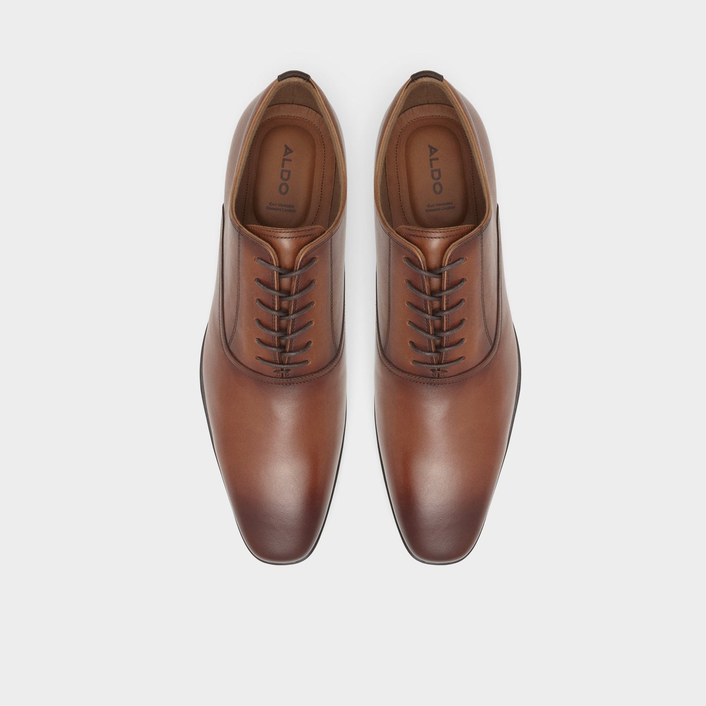 Nathon in Cognac - Oxford shoe - Cognac