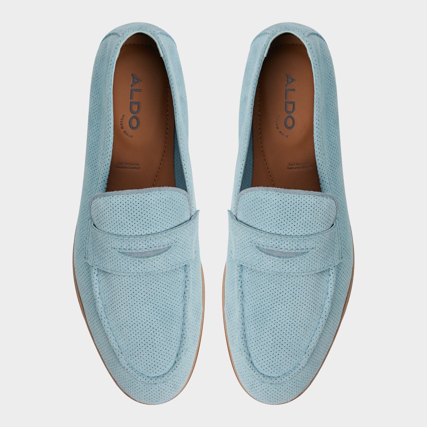 Journey Light Blue Men's Dress Shoes - Loafer - Light Blue
