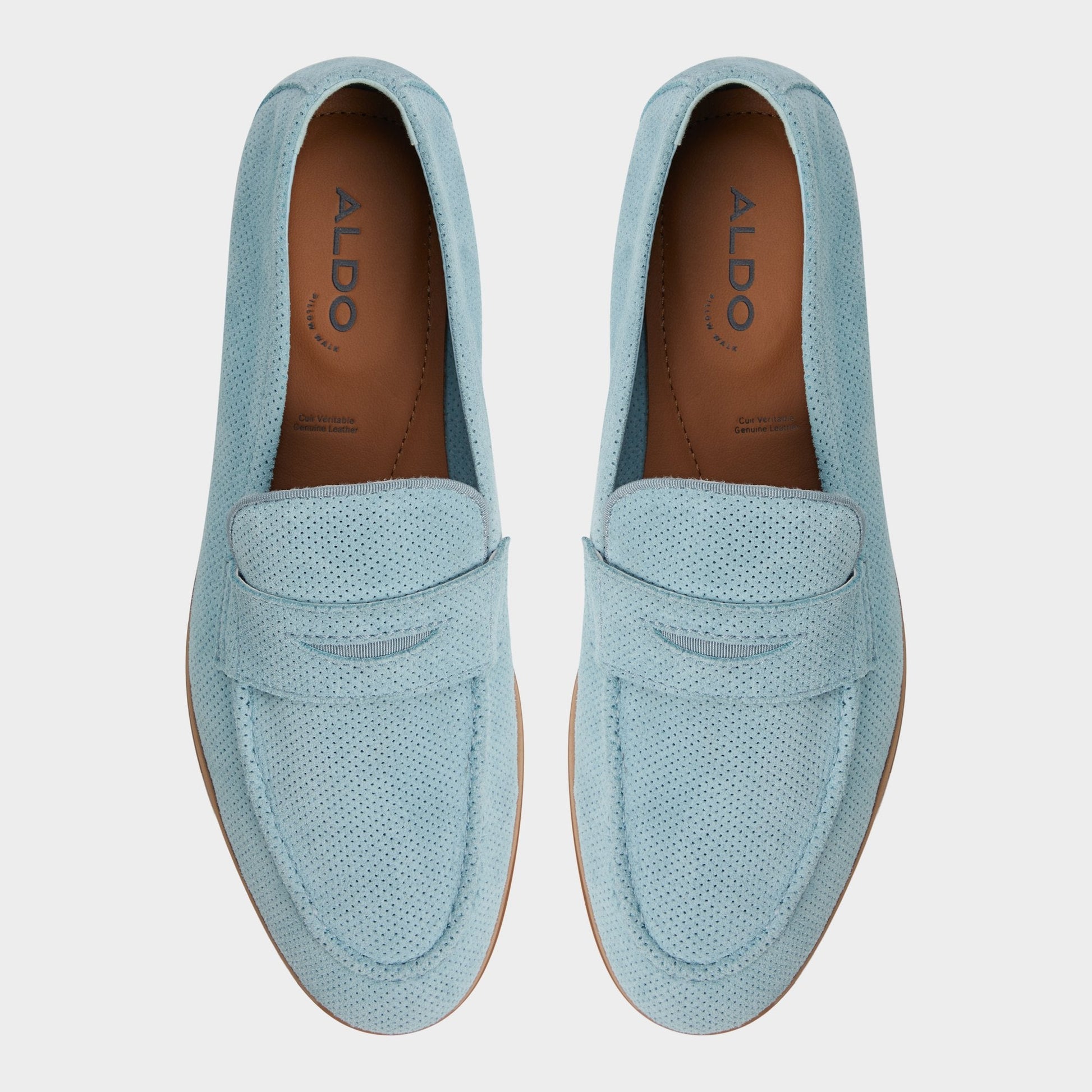 Journey Light Blue Men's Dress Shoes - Loafer - Light Blue