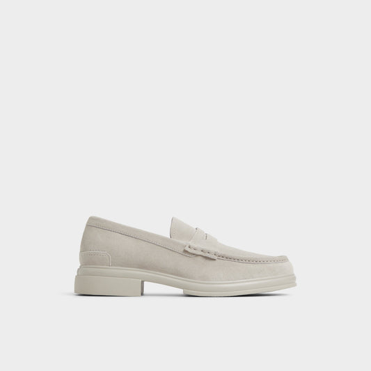 Tucker Light Grey Men's Dress Shoes - Loafer - Light Grey