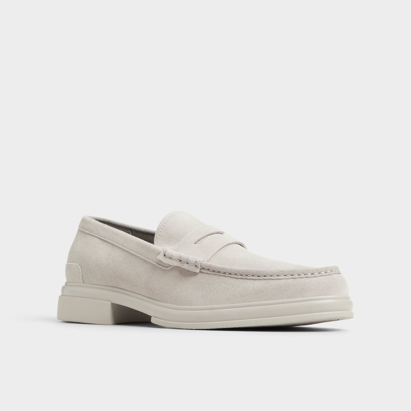 Tucker Light Grey Men's Dress Shoes - Loafer - Light Grey