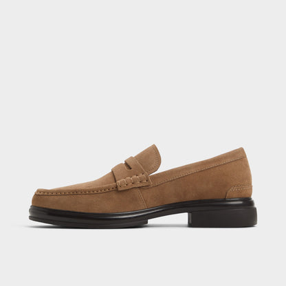 Tucker Other Brown Leather Suede Men's Dress Shoes - Loafer - Other brown