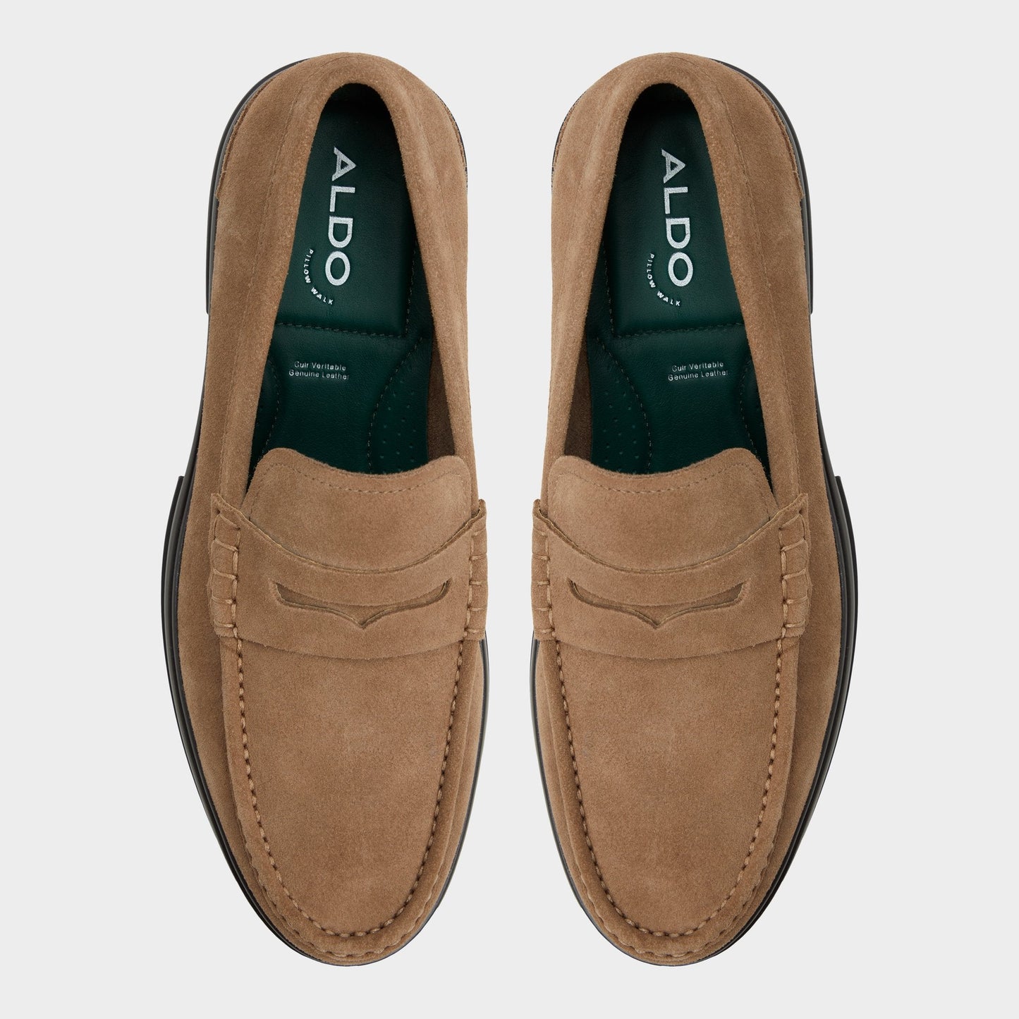 Tucker Other Brown Leather Suede Men's Dress Shoes - Loafer - Other brown