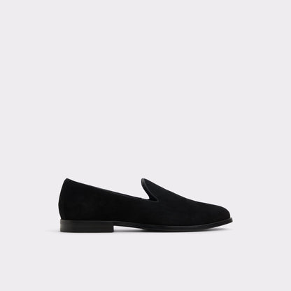 Casino Other Black Leather Suede Men's Dress Shoes - Loafer - Other Black