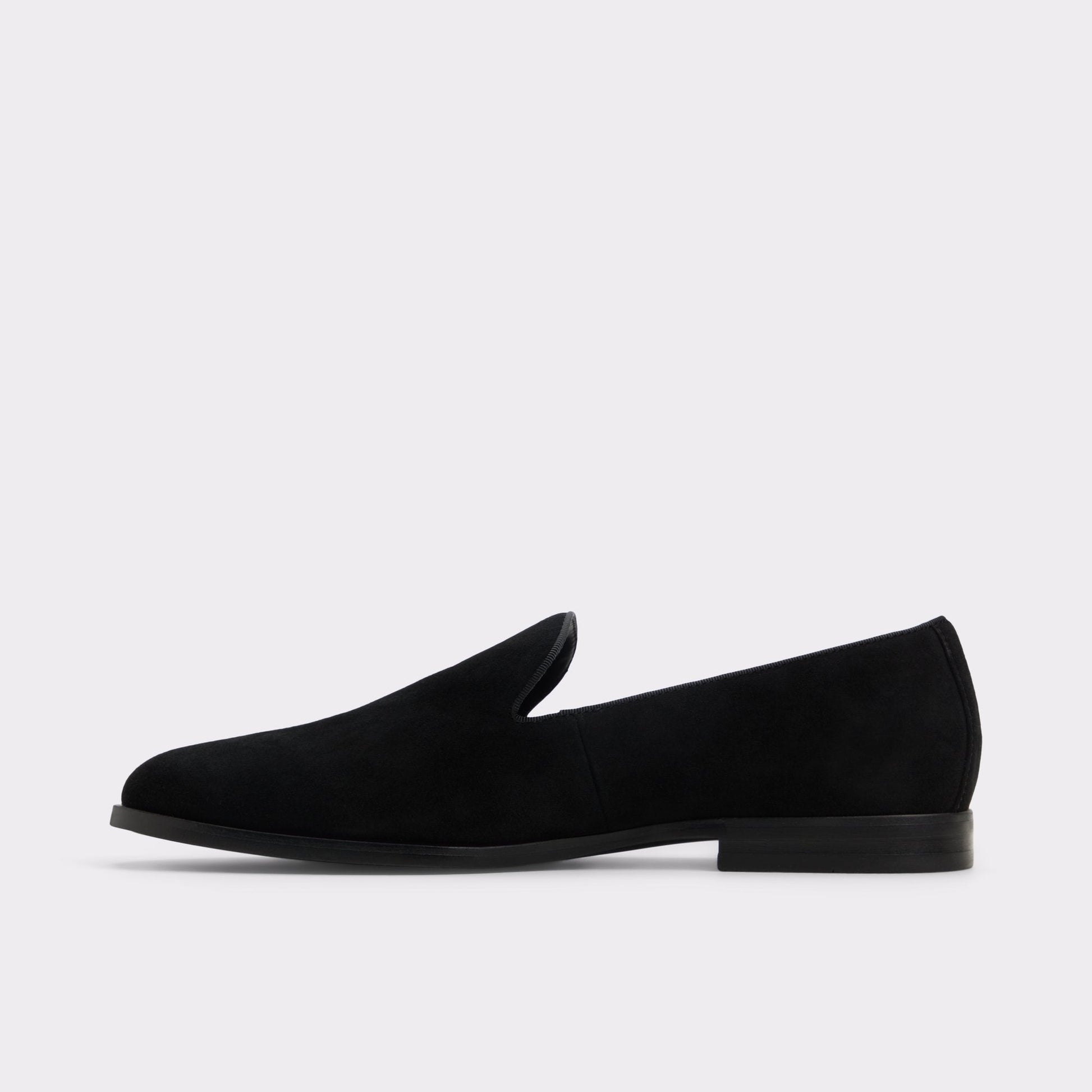Casino Other Black Leather Suede Men's Dress Shoes - Loafer - Other Black