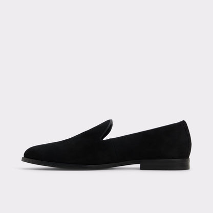 Casino Other Black Leather Suede Men's Dress Shoes - Loafer - Other Black