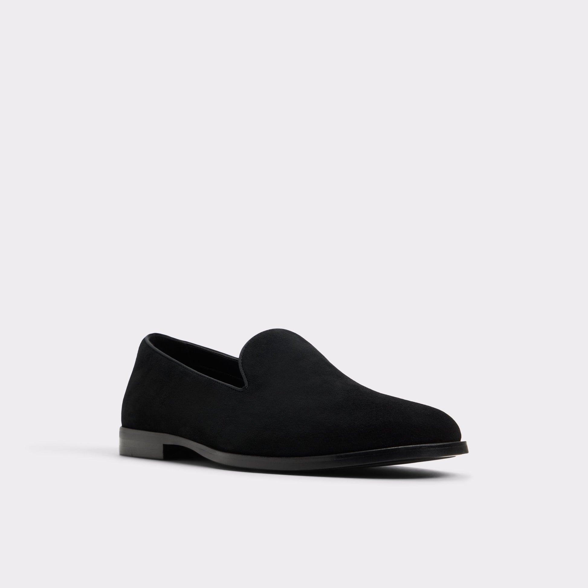 Casino Other Black Leather Suede Men's Dress Shoes - Loafer - Other Black