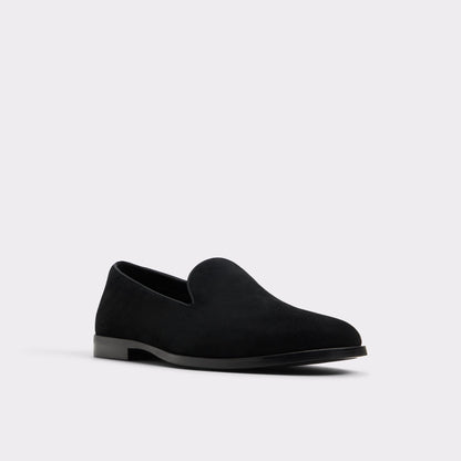Casino Other Black Leather Suede Men's Dress Shoes - Loafer - Other Black