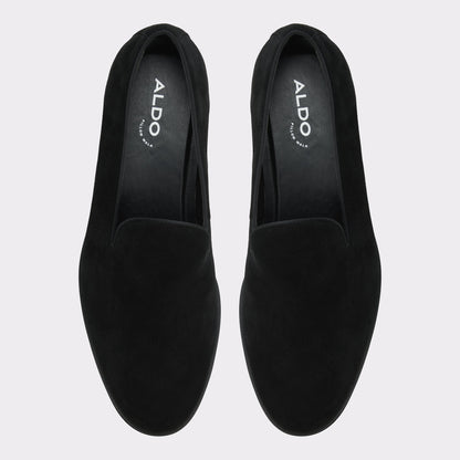 Casino Other Black Leather Suede Men's Dress Shoes - Loafer - Other Black