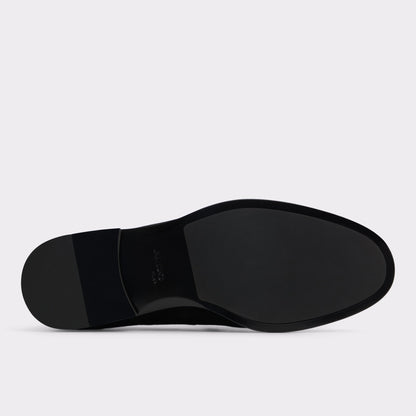 Casino Other Black Leather Suede Men's Dress Shoes - Loafer - Other Black