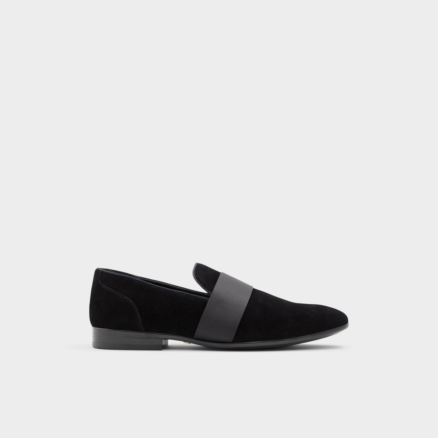 Asaria Open Black Leather Suede Men's Loafers & Slip-Ons - Loafer - Open Black