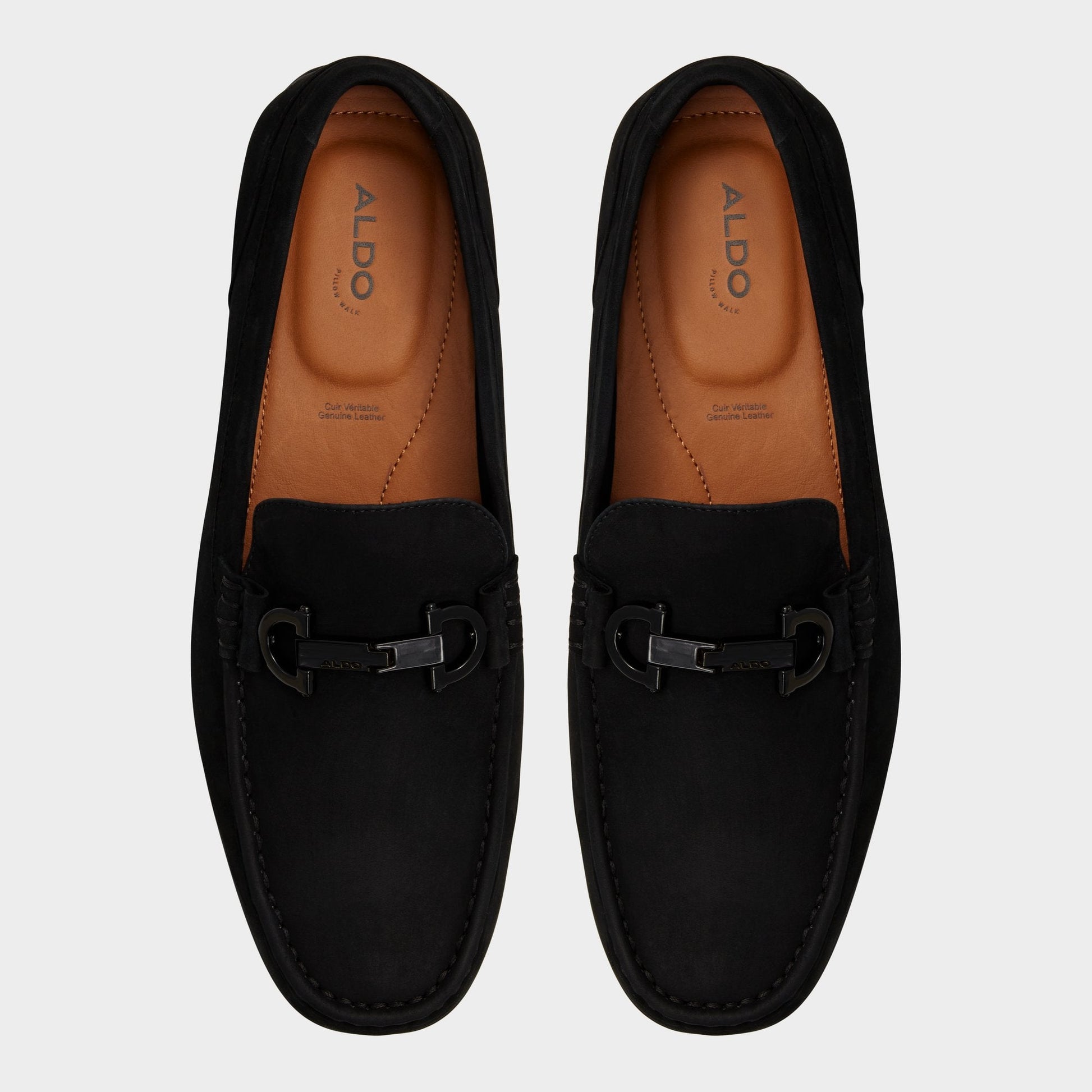 Orlovoflexx Black Men's Loafers & Slip-Ons - Driving shoe - Black