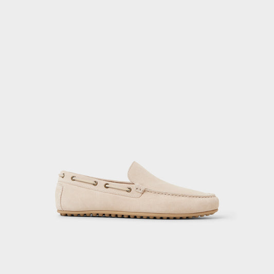 Horton in In Cream - Driving shoe - Cream