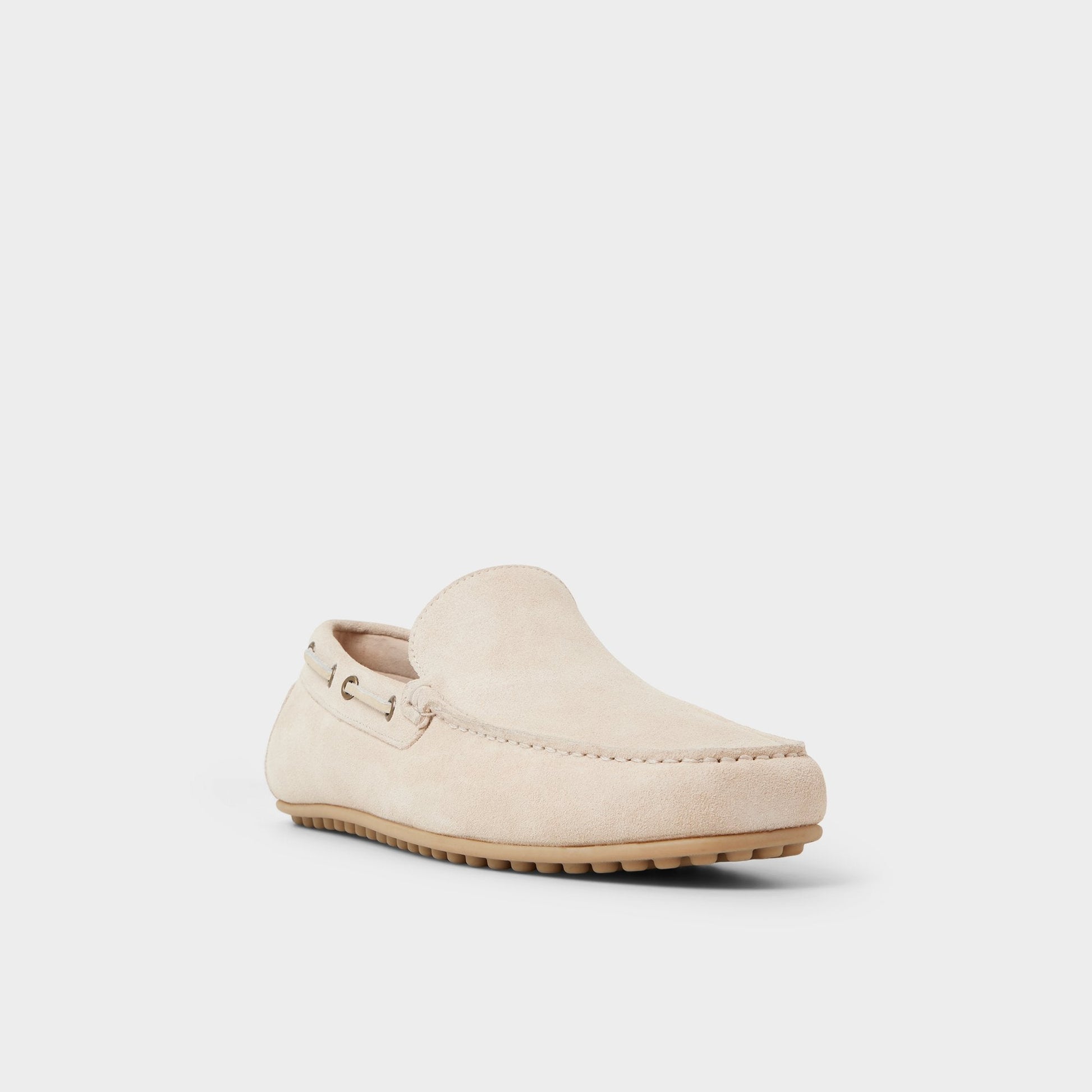 Horton in In Cream - Driving shoe - Cream