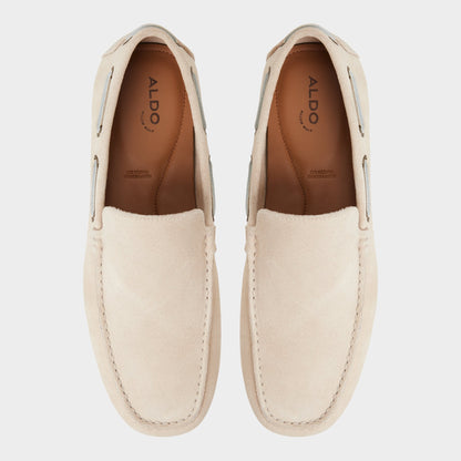 Horton in In Cream - Driving shoe - Cream