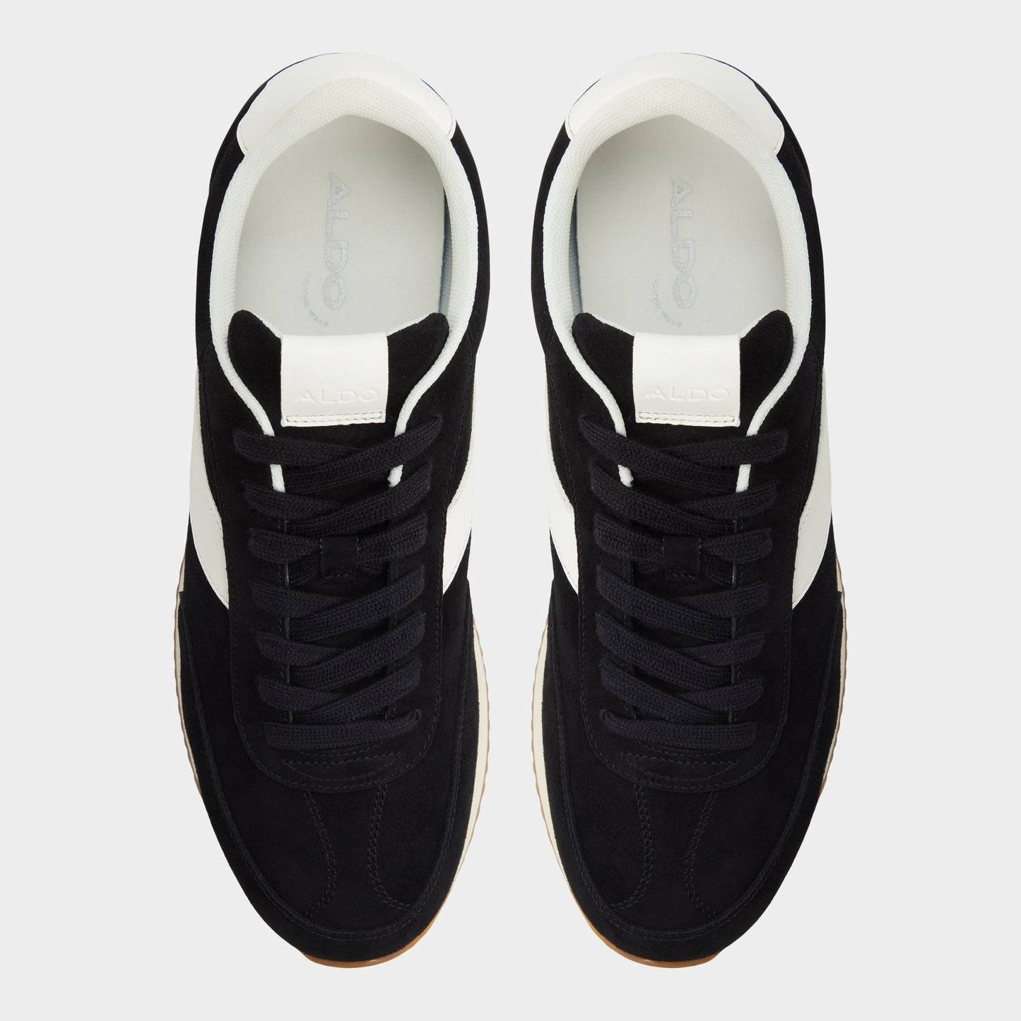 Nathaniell in Black - Low top sneaker, Cup sole - Black