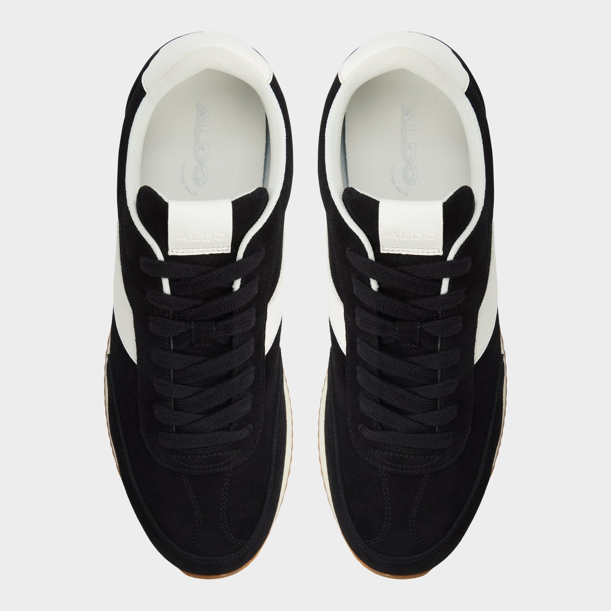 Nathaniell in Black - Low top sneaker, Cup sole - Black