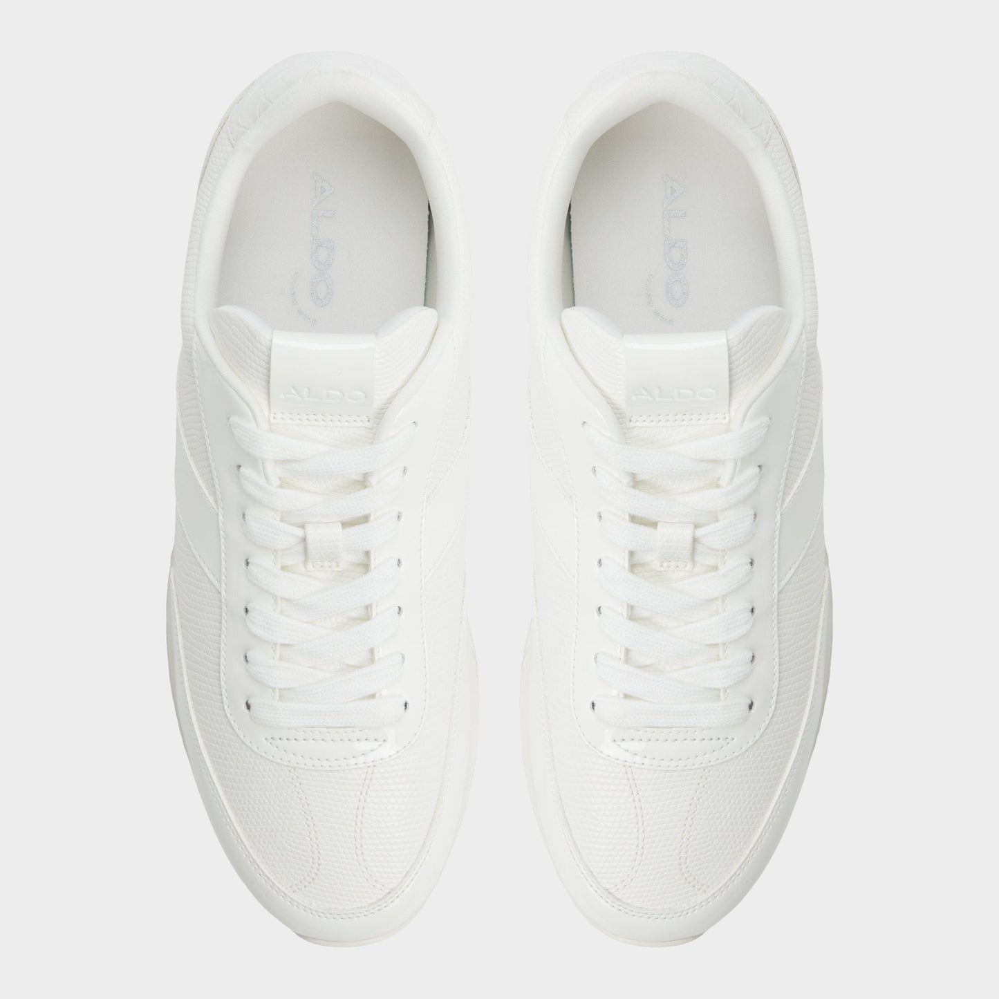 Nathaniel in White Combo - Low top sneaker, Cup sole - White combo